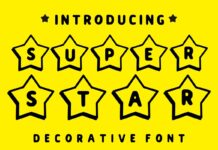 Super Star Font Poster 1
