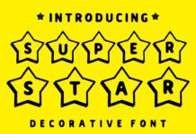 Super Star Font Poster 1