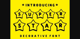 Super Star Font Poster 1