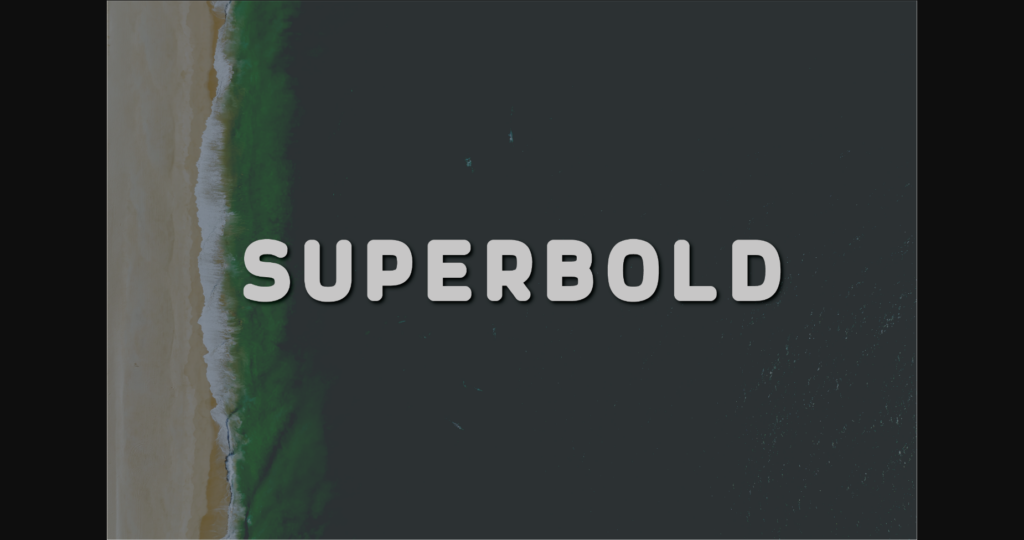 Superbold Font Poster 3