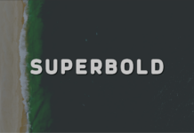 Superbold Font Poster 1