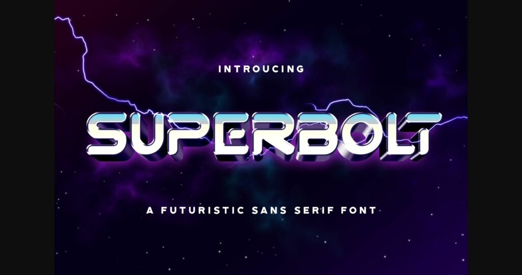 Superbolt Font Poster 1