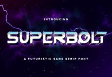 Superbolt Font Poster 1