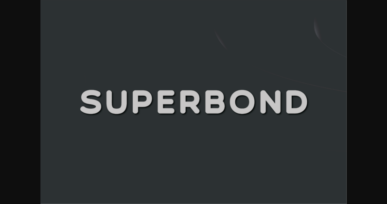 Superbond Font Poster 3