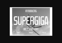 Supergiga Font Poster 1