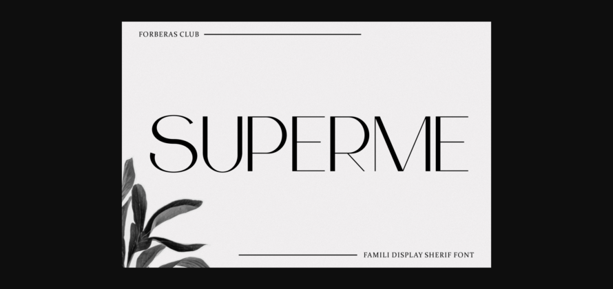 Superme Font Poster 3