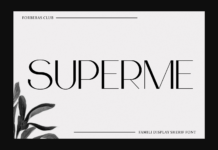 Superme Font Superme Font Poster 1