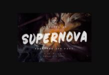 Supernova Font Poster 1