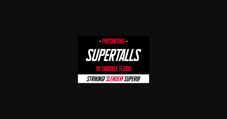 Supertalls Font Poster 2
