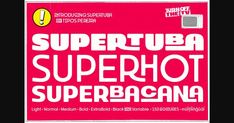 Supertuba Font Poster 3