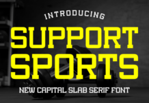Support Sports Font Support Sports Font
