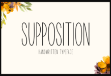 Supposition Font Poster 1