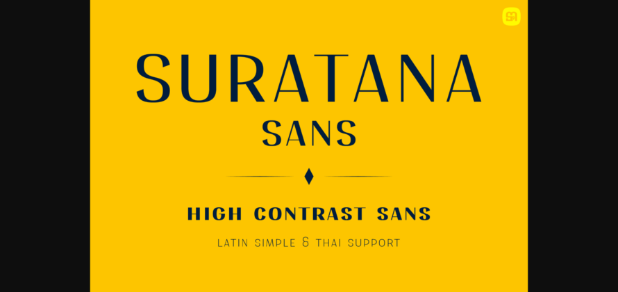 Suratana Sans Font Poster 3