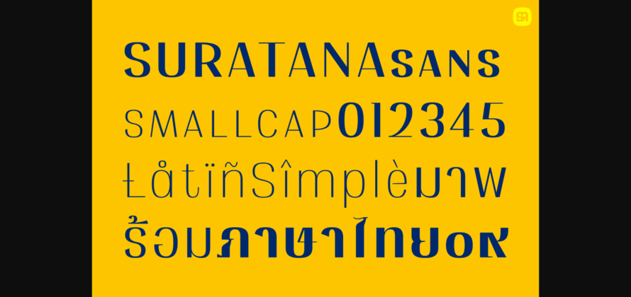 Suratana Sans Font Poster 7