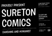 Sureton Comics Font Poster 1