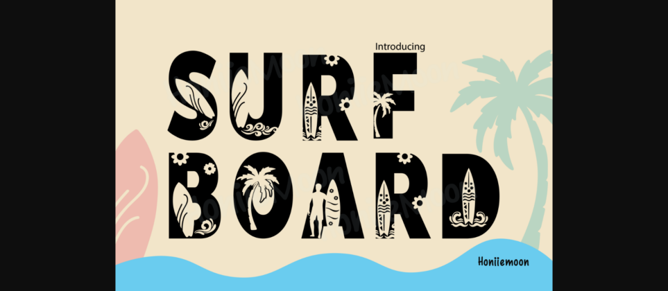 Surf Boards Font Poster 3