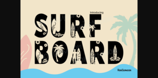 Surf Boards Font Poster 1