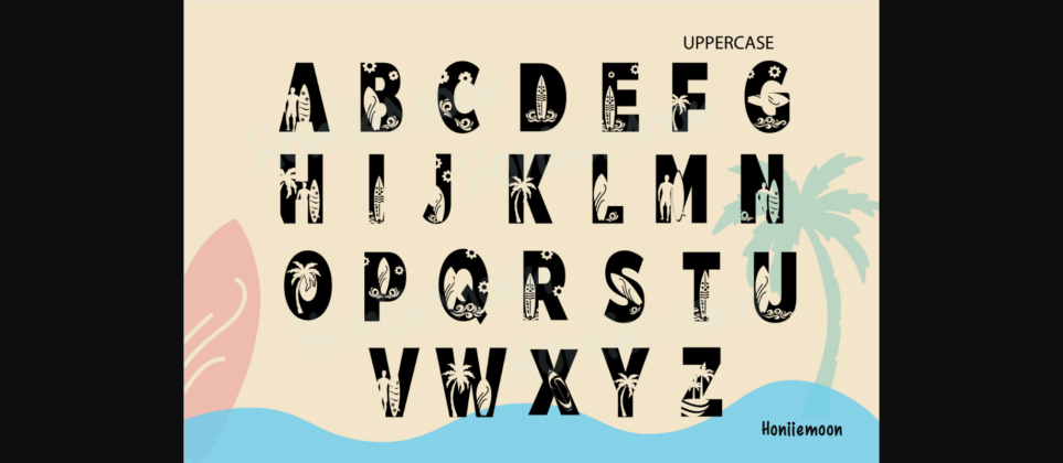 Surf Boards Font Poster 4