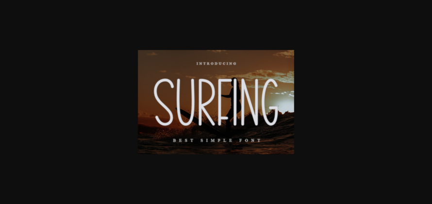 Surfing Font Poster 3
