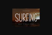 Surfing Font Surfing Font Poster 1