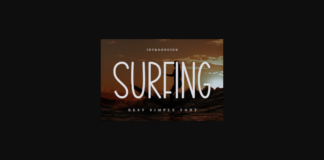 Surfing Font Poster 1