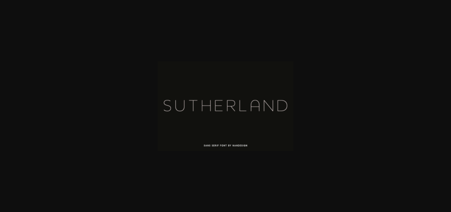 Sutherland Font Poster 3