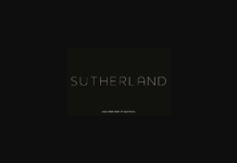 Sutherland Font Poster 1