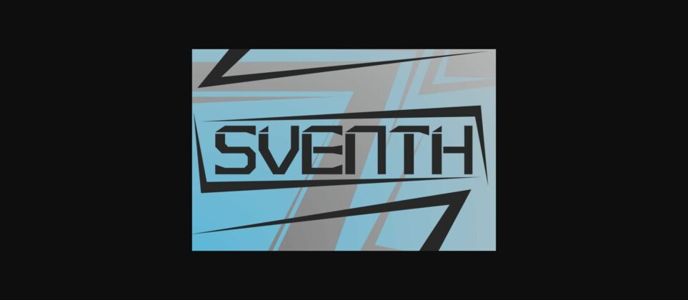 Sventh Font Poster 1