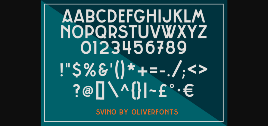 Svino Font Poster 2