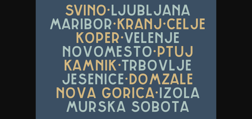 Svino Font Poster 8