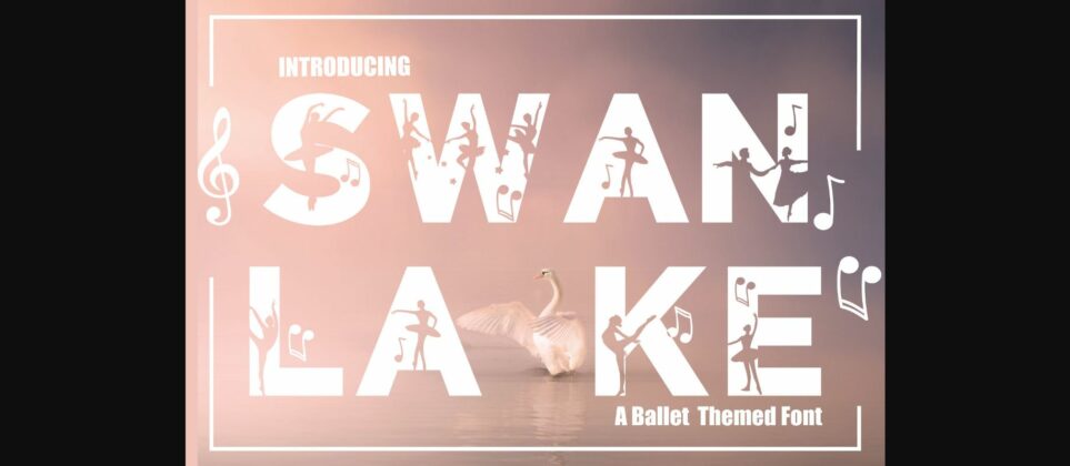 Swan Lake Font Poster 3