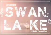 Swan Lake Font Poster 1