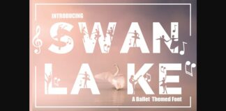 Swan Lake Font Poster 1