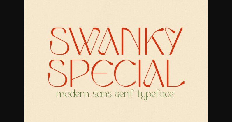 Swanky Special Font Poster 3