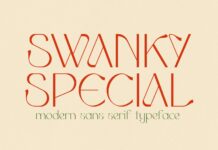 Swanky Special Font Poster 1