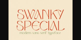 Swanky Special Font Poster 1