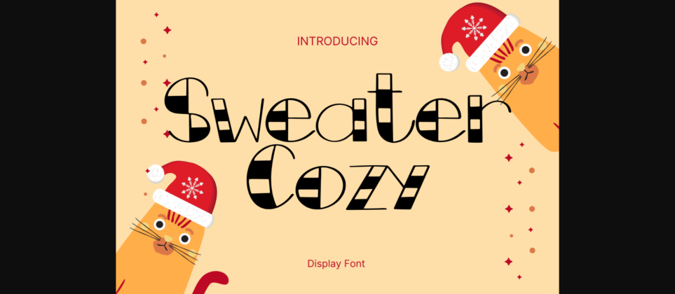 Sweater Cozy Font Poster 3