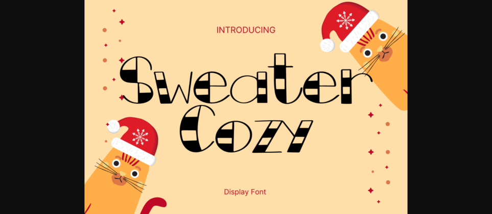 Sweater Cozy Font Poster 1