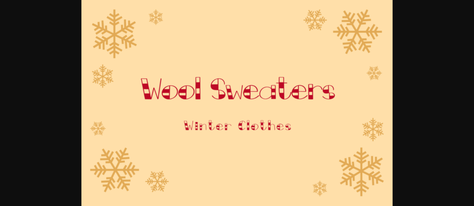 Sweater Cozy Font Poster 6