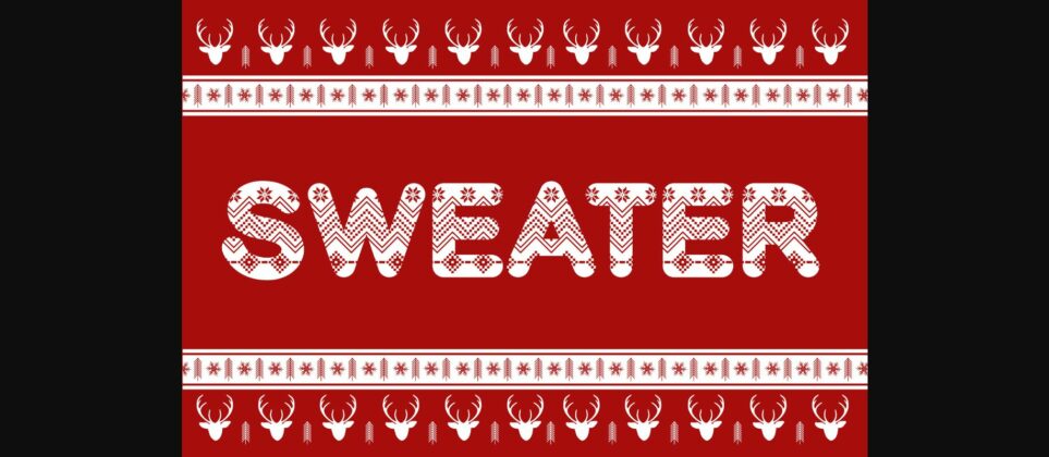 Sweater Font Poster 3
