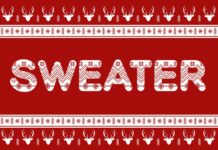 Sweater Font Poster 1