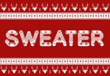 Sweater Font Sweater Font Poster 1