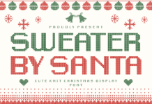 Sweater by Santa Font Poster 1