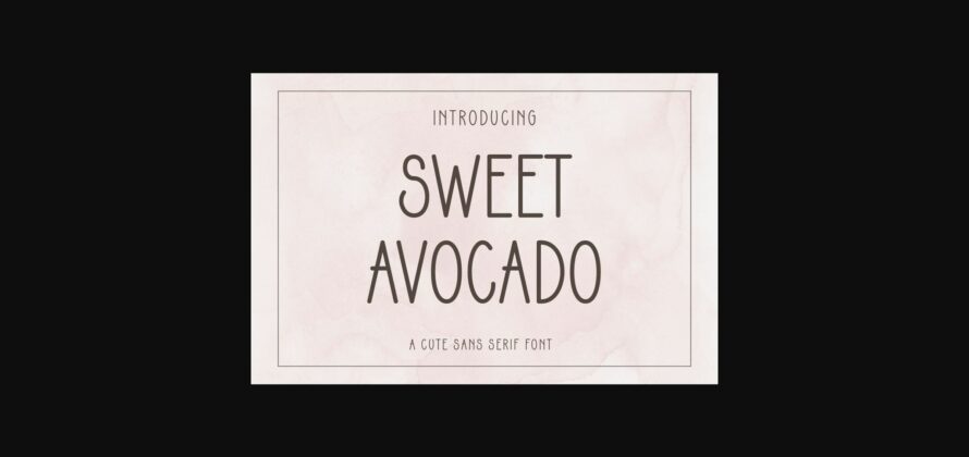 Sweet Avocado Font Poster 3