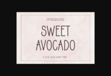 Sweet Avocado Font Poster 1