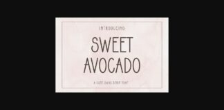 Sweet Avocado Font Poster 1