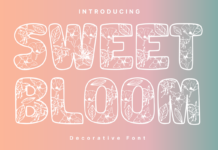 Sweet Bloom Font Poster 1