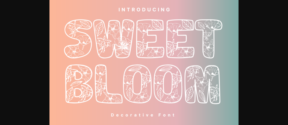 Sweet Bloom Font Poster 1