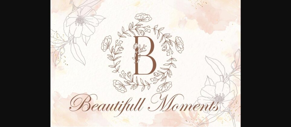 Sweet Bloom Monogram Font Poster 4