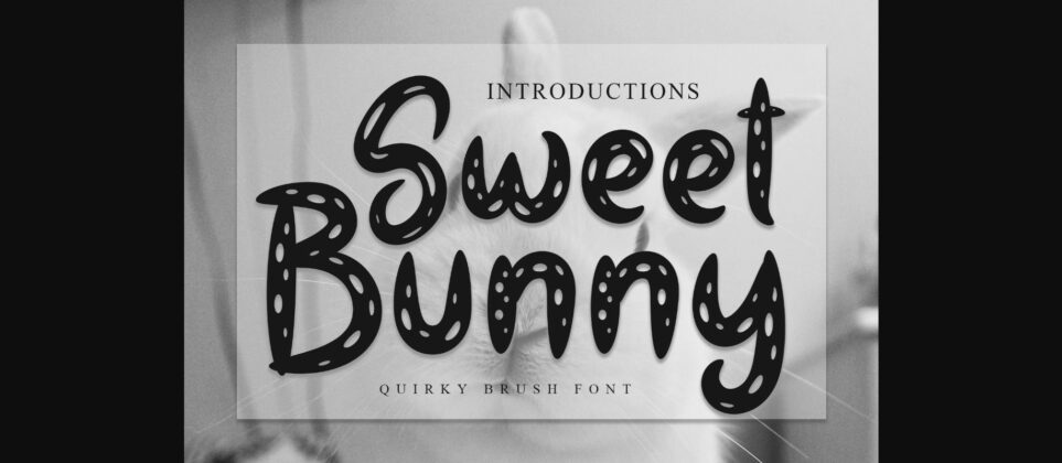 Sweet Bunny Font Poster 3